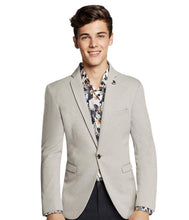Load image into Gallery viewer, Boy's Silver Trendy Formal Slim Fit Sport Jacket/Blazer