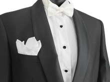 Load image into Gallery viewer, Crepe Wave Satin Lapel