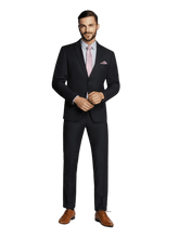 Load image into Gallery viewer, Evan Navy Micro Check Suit