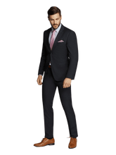 Load image into Gallery viewer, Evan Navy Micro Check Suit