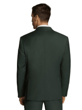 Load image into Gallery viewer, Men's Formal Bottle Green Plain Two-Button SUIT