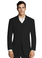 Load image into Gallery viewer, Black Microfiber Suit Jacket