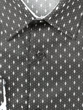 Load image into Gallery viewer, Men's Black with Spotty Slim Fit Shirt