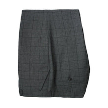 Load image into Gallery viewer, Men's Formal Charcoal Stretchy Windowpane Check Slim Fit Trousers
