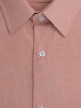 Load image into Gallery viewer, Men's Orange Pure Cotton Slim Fit Shirt