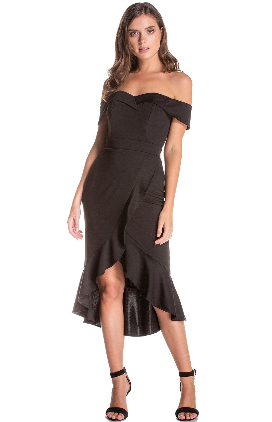Women's Black Bodycon Off Shoulder with Sweetheart Neckline Dress Women's Black Bodycon Off Shoulder with Sweetheart Neckline Dress