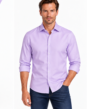 Load image into Gallery viewer, Men's Lilac Bamboo Stretch Slim Fit Shirt