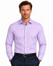 Load image into Gallery viewer, Men's Lilac Bamboo Stretch Slim Fit Shirt