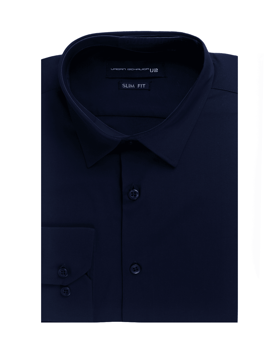 Men's Navy Bamboo Stretch Slim Fit Shirt