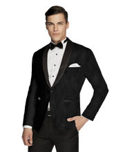 Load image into Gallery viewer, Floral Patterned Black Tuxedo
