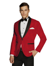 Load image into Gallery viewer, Floral Patterned Red Tuxedo