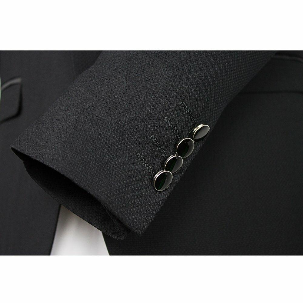 Men's Black Stylish Trim Peak Lapel Tuxedo Dinner Jacket