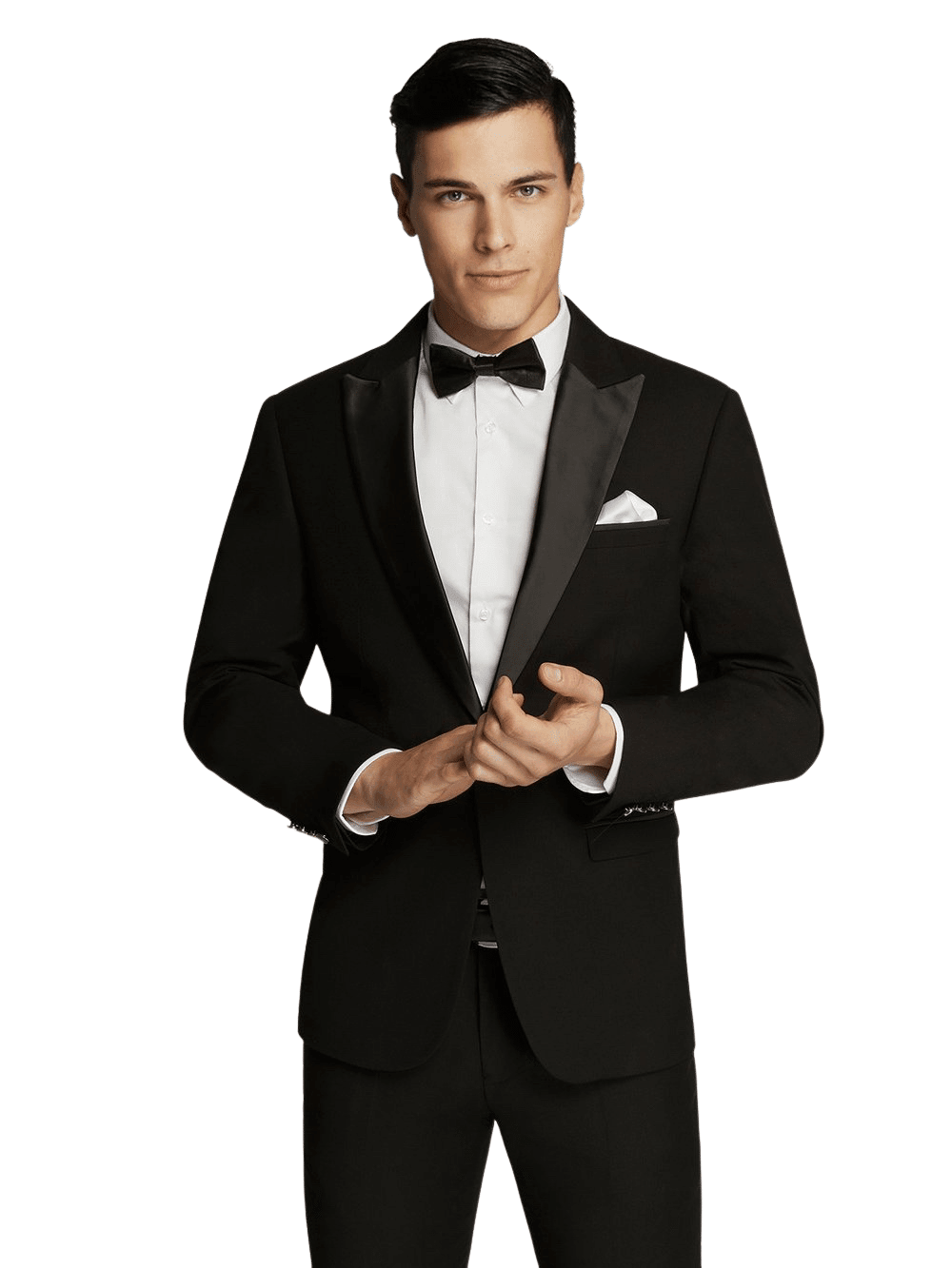 Ashton Peak Satin Lapel Suit