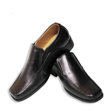 Load image into Gallery viewer, Black Leather Slip-on Shoe