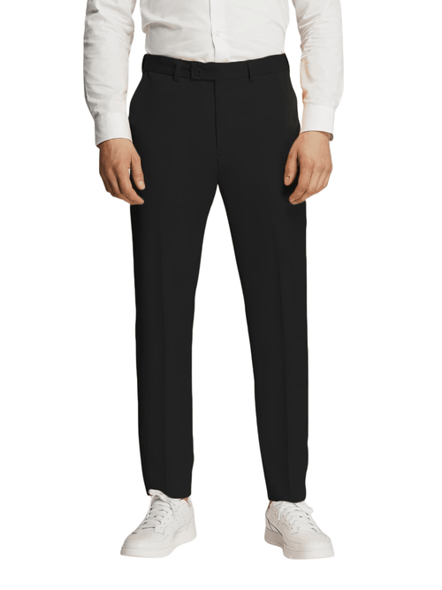 Black Microfiber Trousers