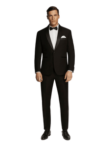 Black Tuxedo Satin Lapel Dinner Suit