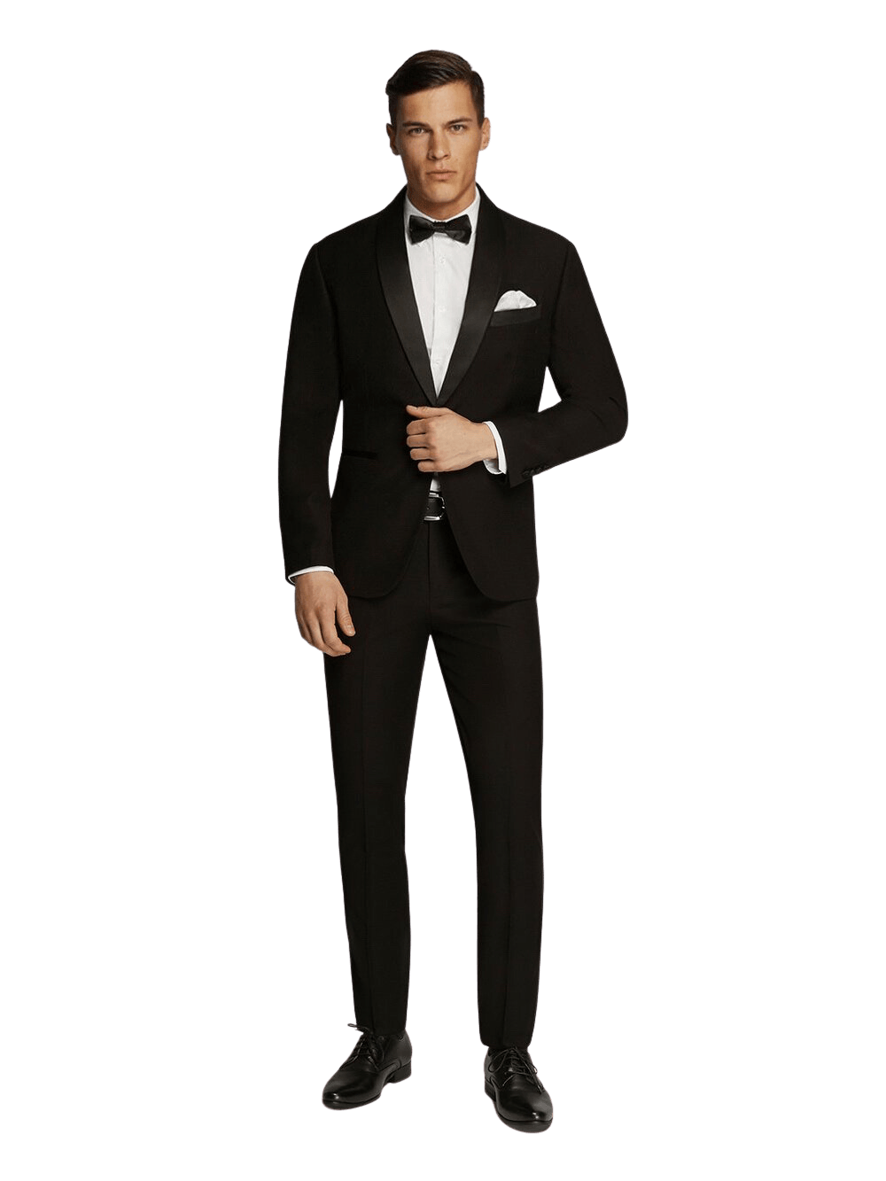 Black Tuxedo Satin Lapel Dinner Suit
