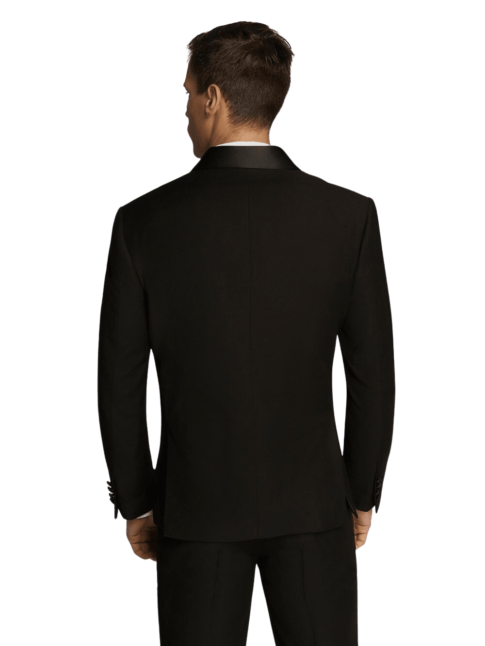 Black Tuxedo Satin Lapel Dinner Jacket