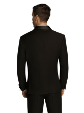 Load image into Gallery viewer, Black Tuxedo Satin Lapel Dinner Jacket