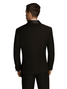 Black Tuxedo Satin Lapel Dinner Jacket