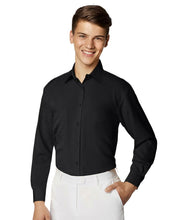 Load image into Gallery viewer, Boy&#39;s Formal Black Pure Microfibre Coloured Shirt