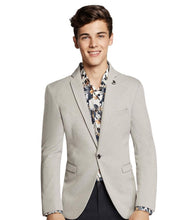 Load image into Gallery viewer, Boy&#39;s Silver Trendy Formal Slim Fit Sport Jacket/Blazer