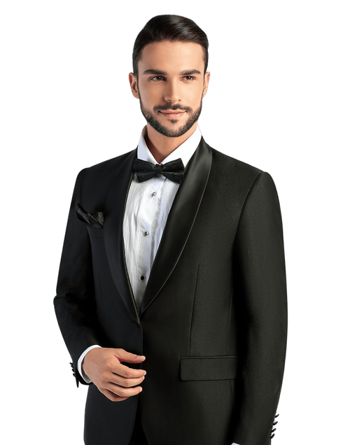 Crepe Wave Satin Lapel 