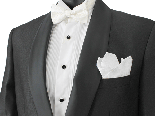 Crepe Wave Satin Lapel Suit