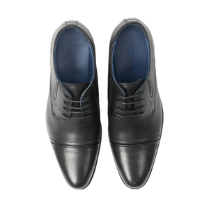 Dominic Black Leather Shoes