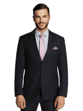 Load image into Gallery viewer, Evan Navy Micro Check Suit