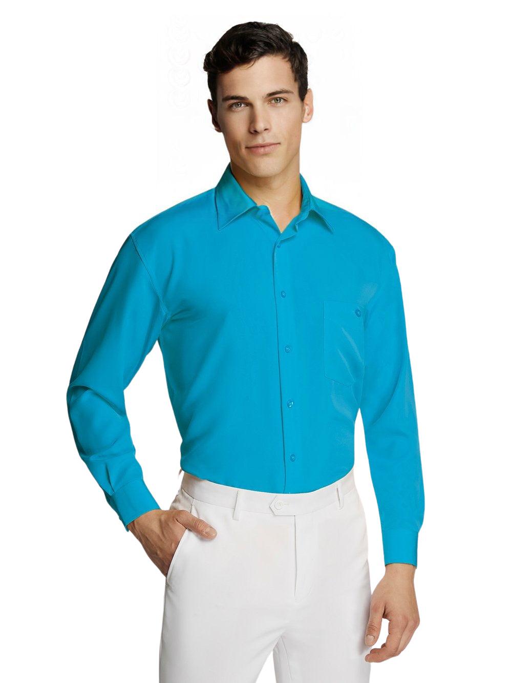 Men's Formal Business Aqua Pure Microfibre Coloured Shirt