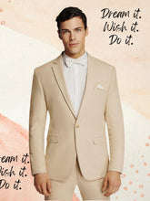 Load image into Gallery viewer, Men&#39;s Beige Linen Sport Jacket Stylish Blazer - Threads N Trends