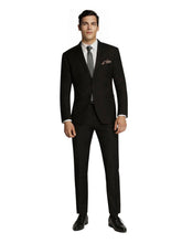 Load image into Gallery viewer, Men&#39;s Formal Business Wedding Black Plain Slim Fit Suit