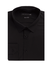 Load image into Gallery viewer, Men’s Black Soft Touch Bamboo Plain Shirt