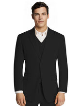 Load image into Gallery viewer, Black Microfiber Suit Jacket