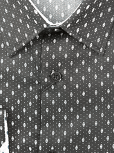 Load image into Gallery viewer, Men&#39;s Black with Spotty Slim Fit Shirt
