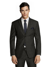Load image into Gallery viewer, Men’s Charcoal Prince of Wales Check Slim Fit Sport Jacket/Blazer