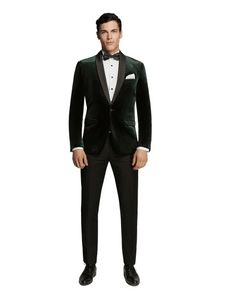 Green velvet hot sale mens blazer