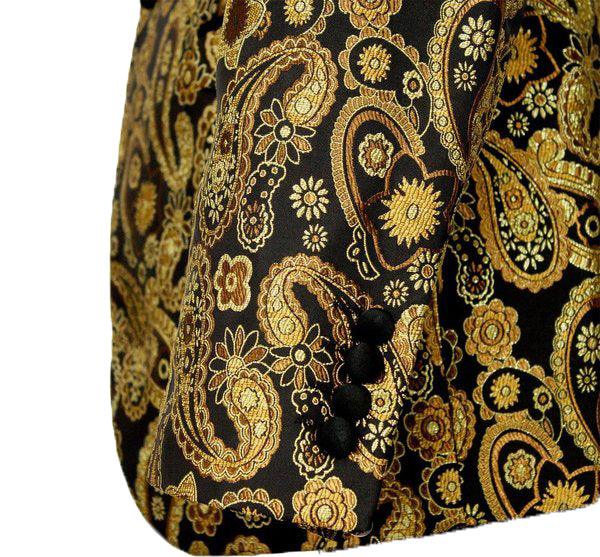 Gold paisley tuxedo outlet jacket