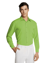 Load image into Gallery viewer, Men&#39;s Formal Business Green Pure Microfibre Coloured Shirt