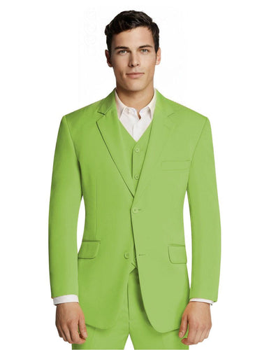 Green Microfiber Suit Jacket