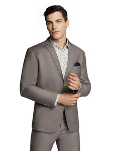 Men's Formal Business Wedding Grey Plain Slim Fit Jacket