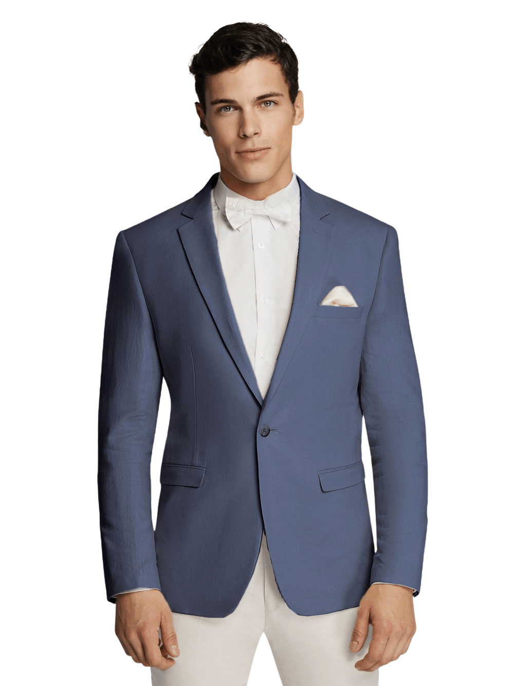 Men's Indigo Linen Sport Jacket Stylish Blazer