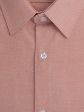Load image into Gallery viewer, Men&#39;s Orange Pure Cotton Slim Fit Shirt