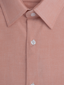Men's Orange Pure Cotton Slim Fit Shirt