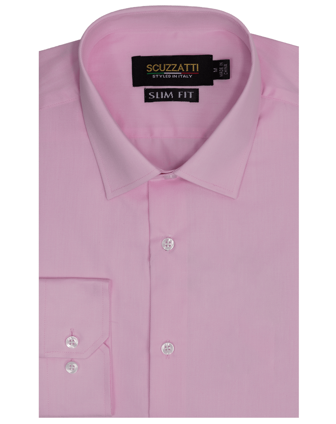 Men's Pink Fine Twill Cotton Shirt