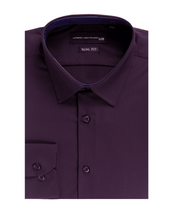 Load image into Gallery viewer, Men&#39;s Plum Soft Touch Bamboo Plain Shirt