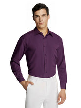 Load image into Gallery viewer, Men&#39;s Formal Business Purple Pure Microfibre Coloured Shirt