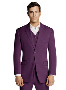 Purple Microfiber Suit Jacket