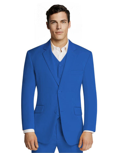 Royal Blue Microfiber Suit Jacket